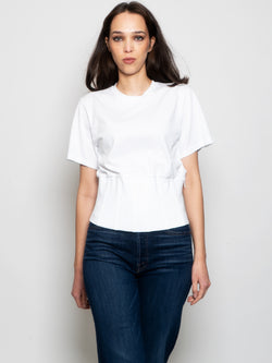 FEDERICA TOSI-T-shirt Stile Corsetto Bianco-TRYME Shop