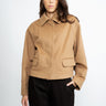 FEDERICA TOSI-Caban con Frange Cammello-TRYME Shop