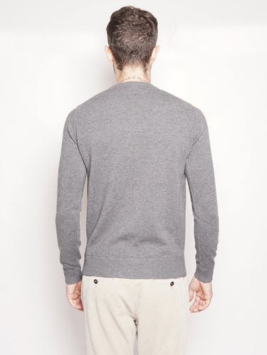 Maglia effetto felpa Grigio-Maglieria-Alpha Studio-TRYME Shop