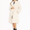 PINKO-Cappotto Reversibile in Eco Montone - Oro/Avorio-TRYME Shop