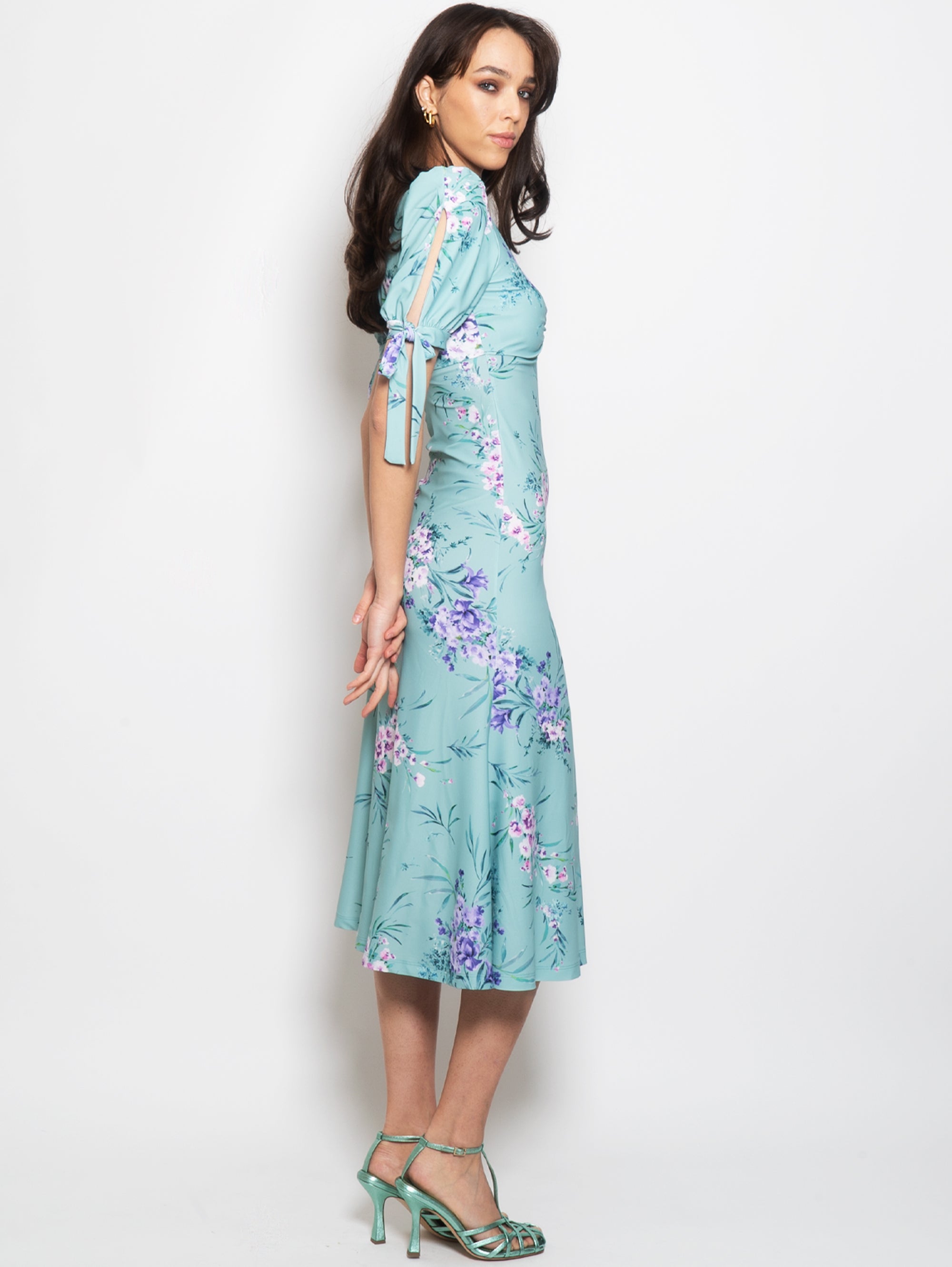 Midi Dress with Floral Print