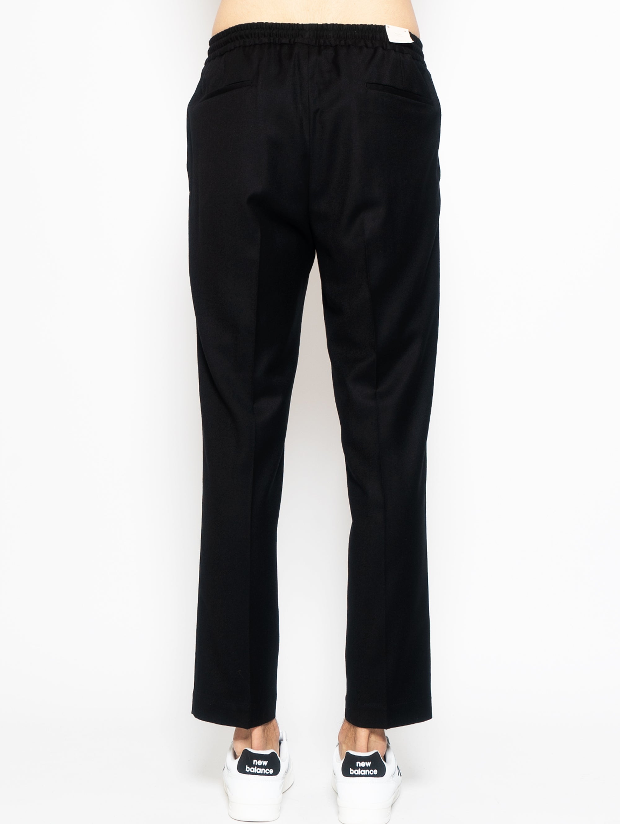 Wool Pants with Black Waistband