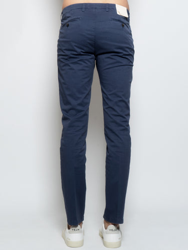 Chino Broek van Katoen Blauw