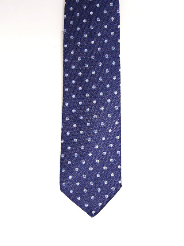 Cravatta in cotone 2232K506 173406 Pois Blu-Cravatta-MANUEL RITZ-TRYME Shop