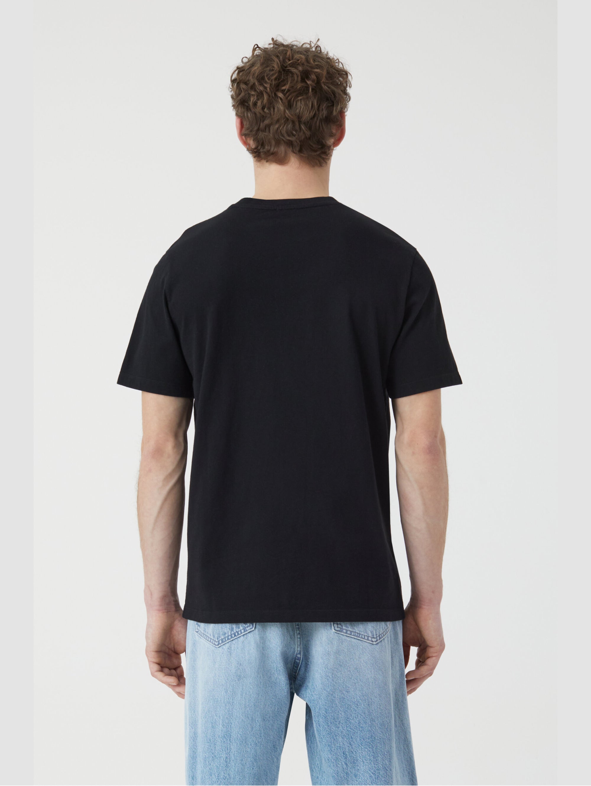 Schwarzes T-Shirt aus Bio-Baumwolle