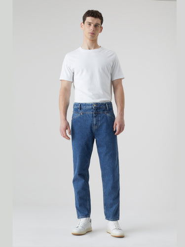 Relaxed-Fit-Jeans in Blau