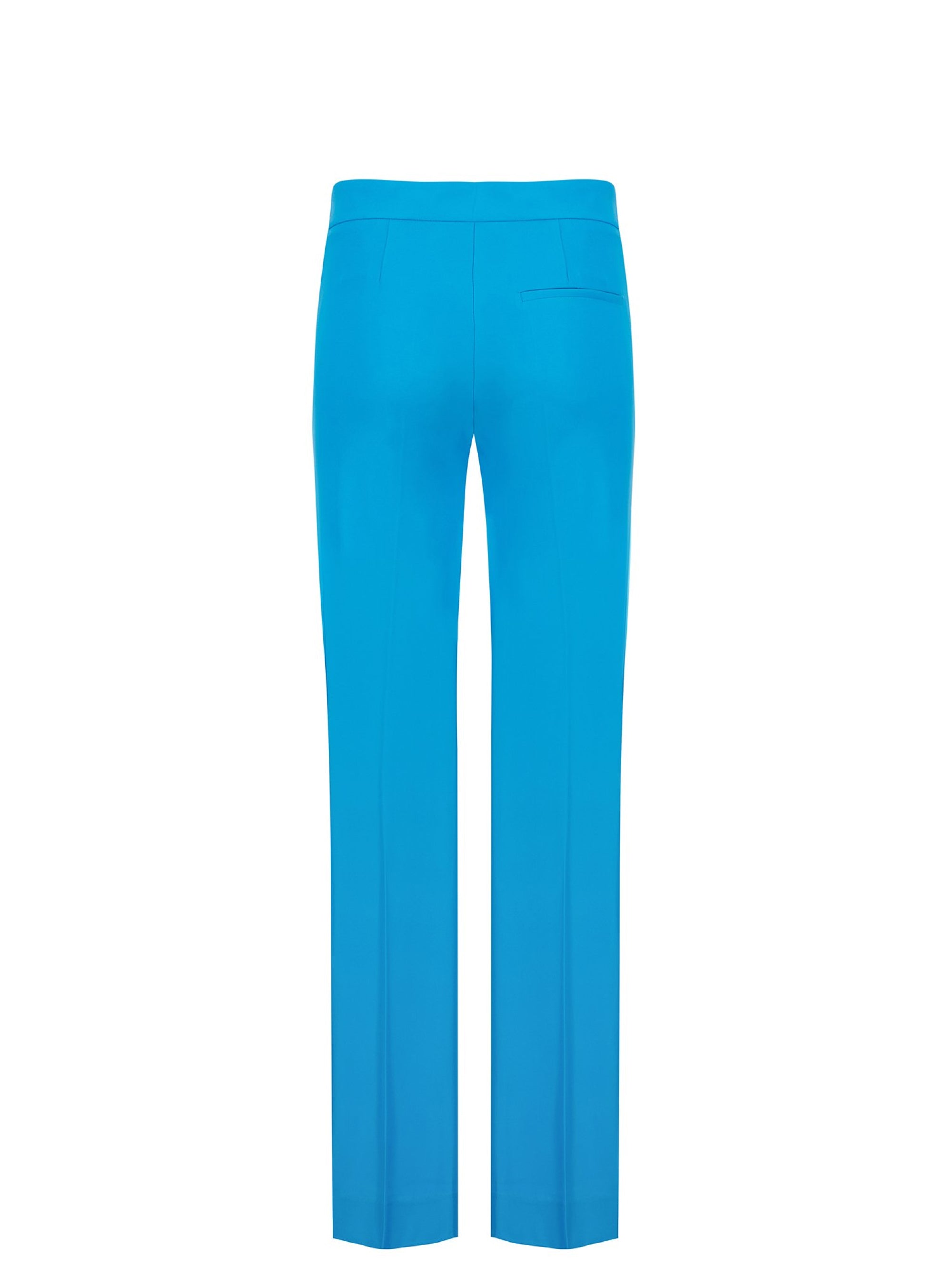 Palazzo Pants in Blue Fluid Fabric