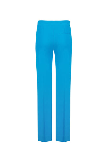 Palazzo-Hose aus fließendem Stoff in Blau