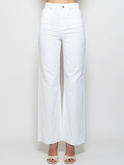 PINKO-Jeans in Bull di Cotone Bianco-TRYME Shop