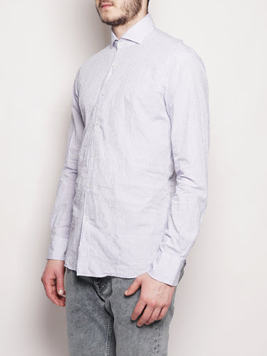 Camicia a righe 722ML 21416 Blu / Bianco-Camicie-XACUS-TRYME Shop