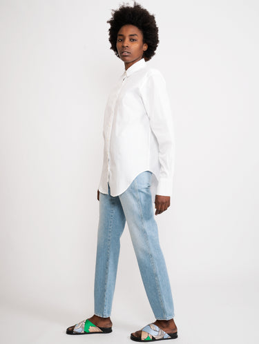 Camicia con Spacco Posteriore Bianco