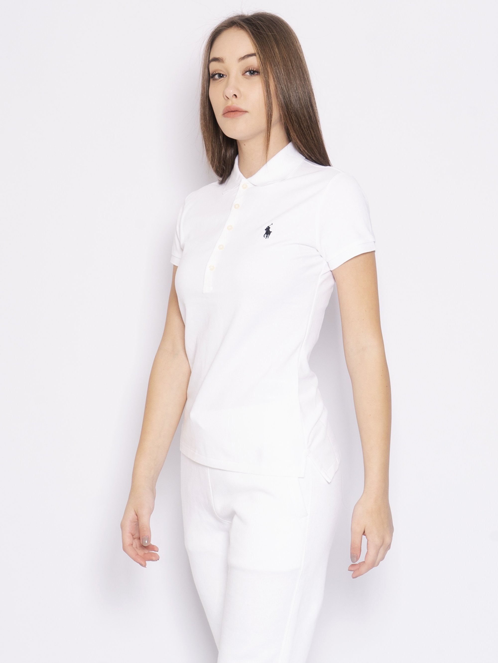 White Skinny Polo Shirt