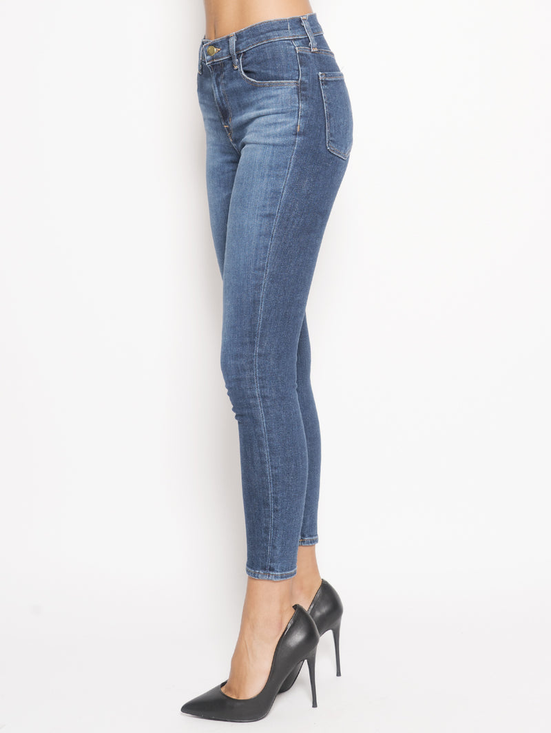 Jeans Alana High Rise Crop Skinny Blu