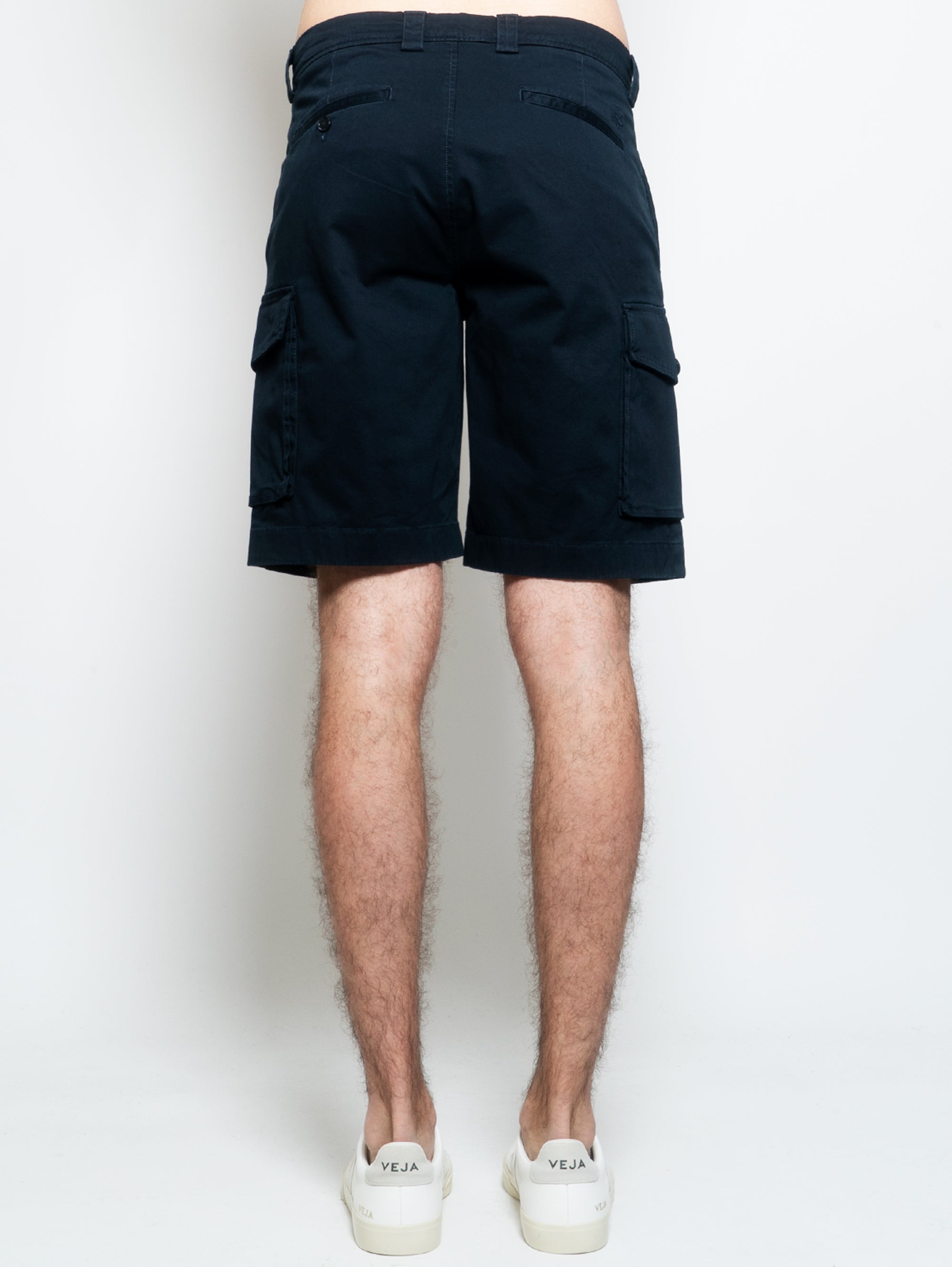 Gerade blaue Cargo-Shorts