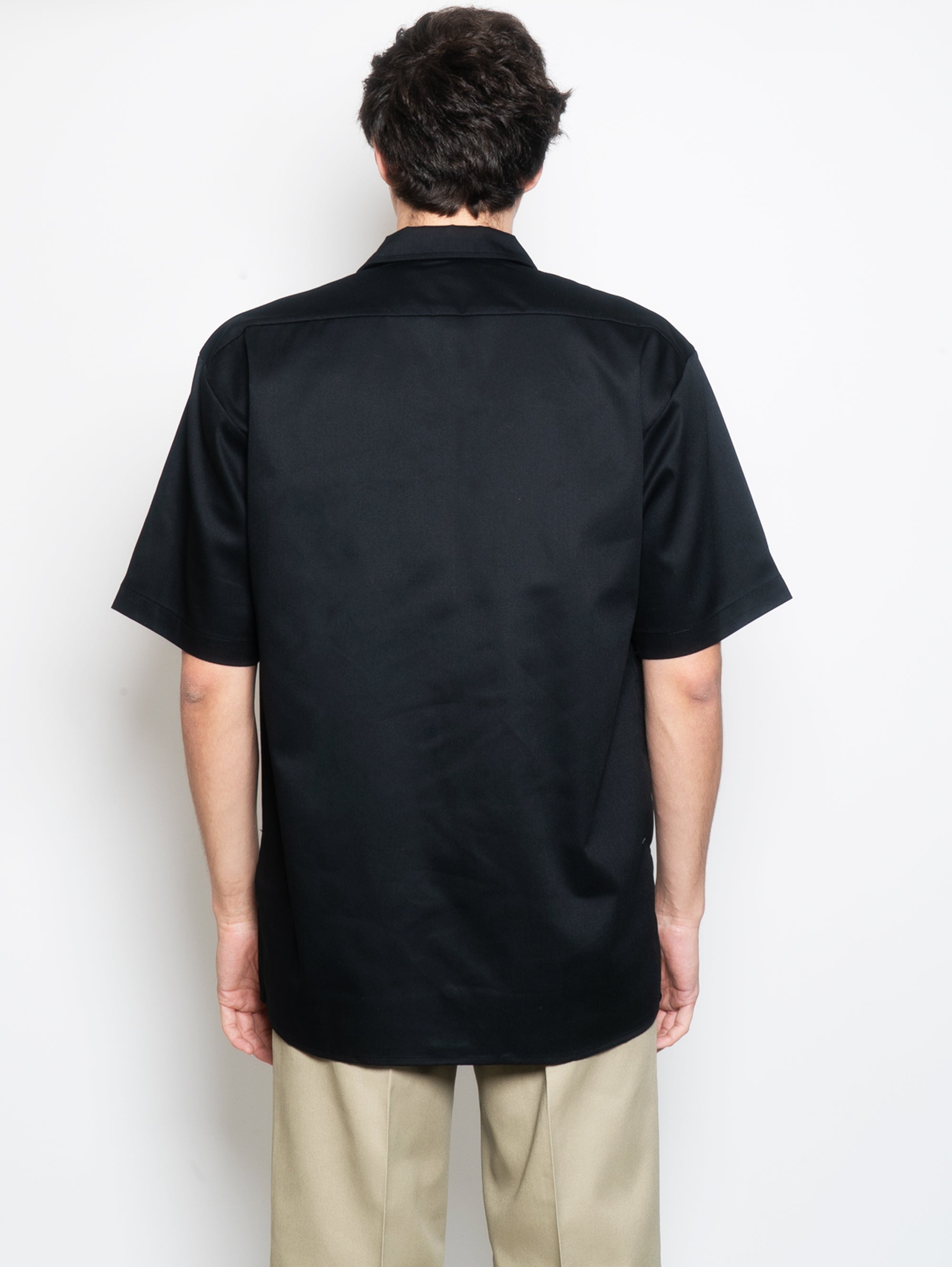 Black Short Sleeves Worker Shirt
