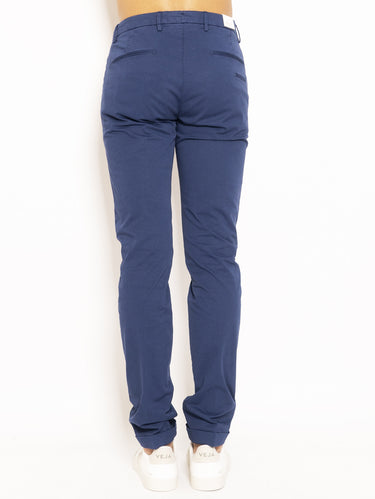 Pantalon avec revers bleu