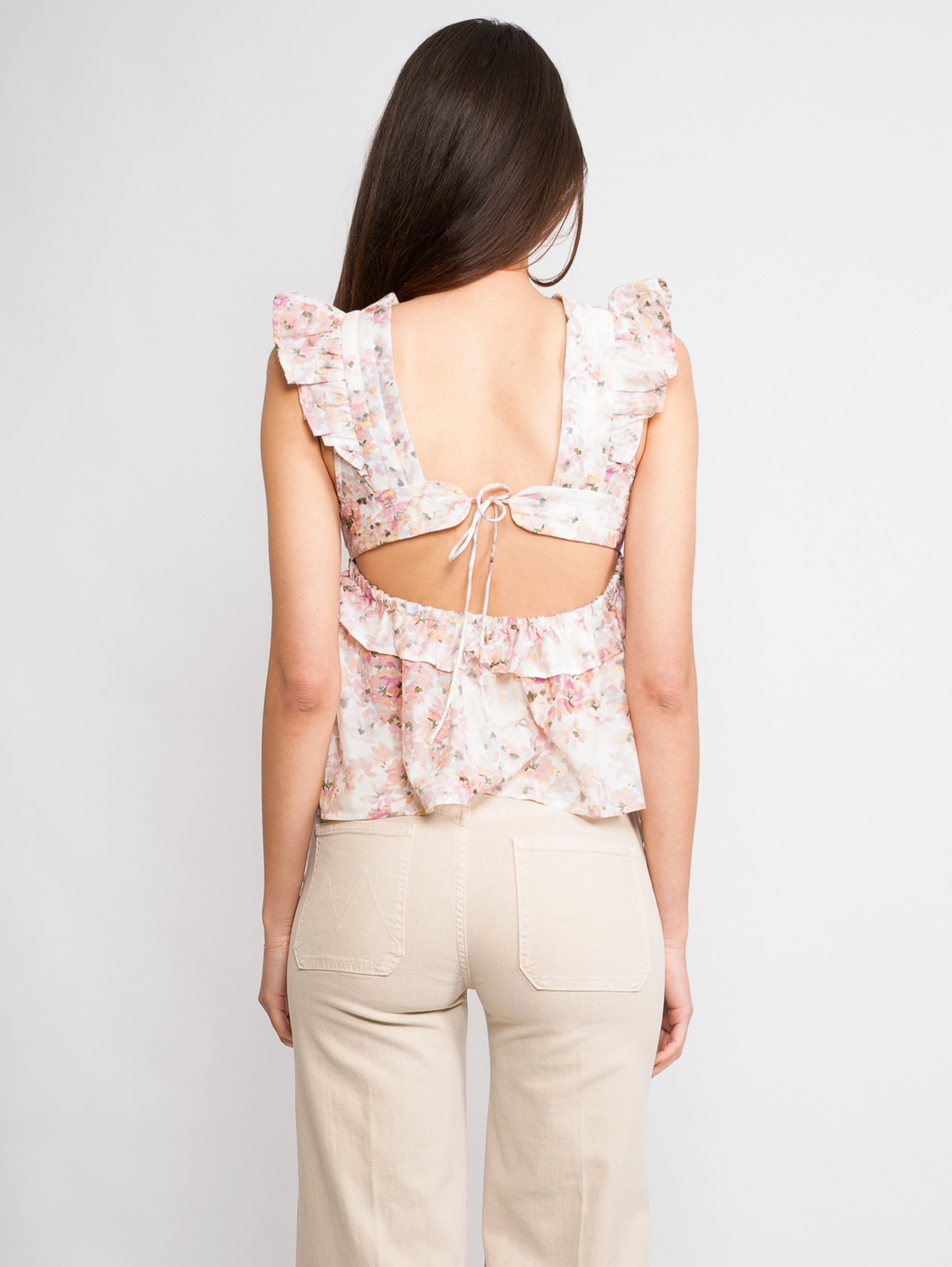 Top with Pink Floral Pattern