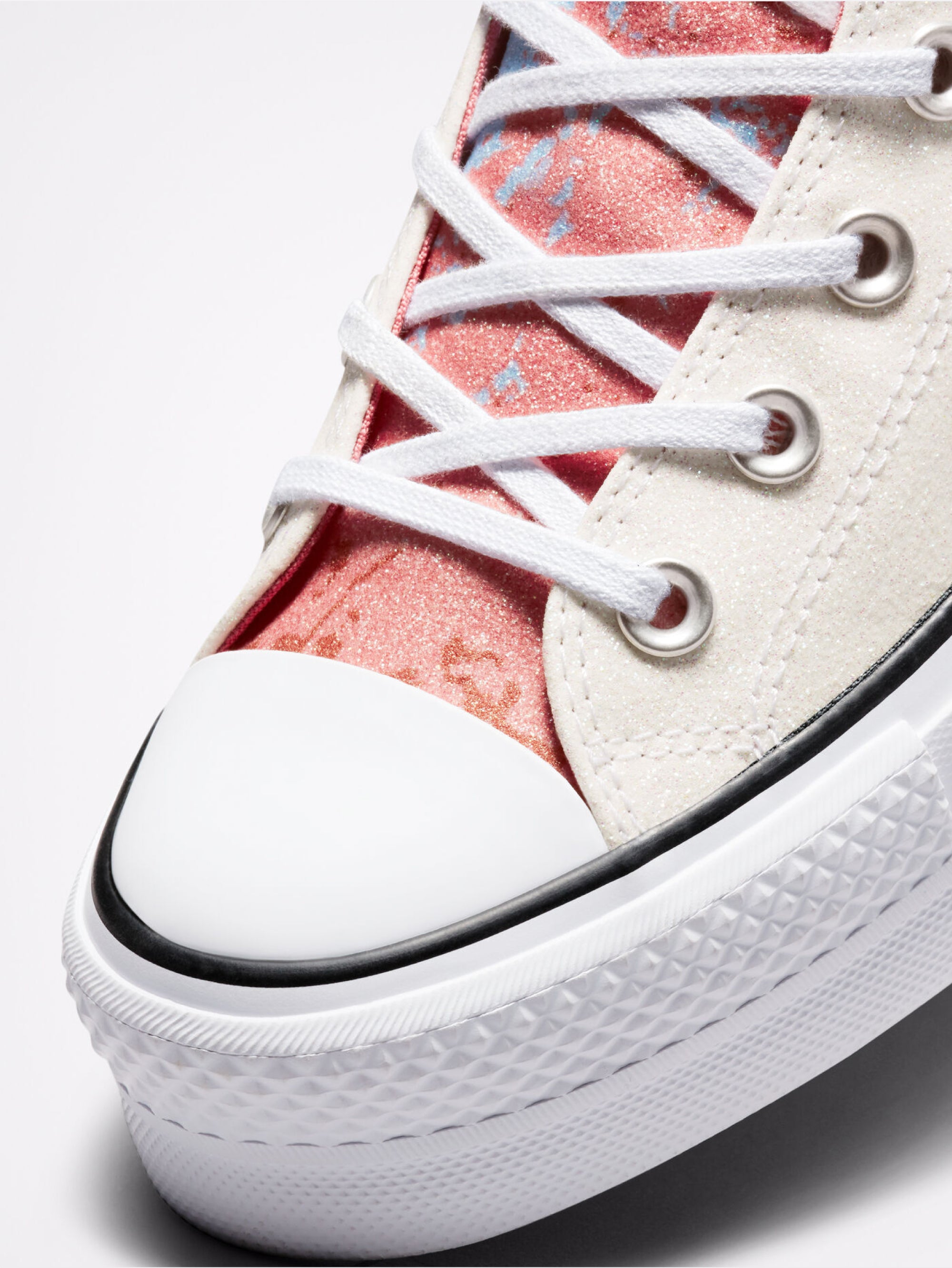 Sneakers Alte Platform Glitter White pink