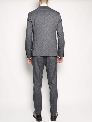 Abito in microtela strech Grigio-Completi-MANUEL RITZ-TRYME Shop