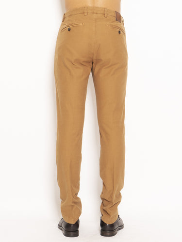 Chinohose aus Baumwoll-Gabardine Braun