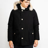 WOOLRICH-Giaccone Anorak in Ramar Nero-TRYME Shop