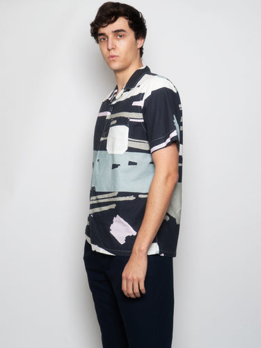 Camicia con Maniche Tre Quarti Multicolor