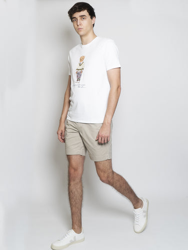Shorts aus Baumwolle, Straight-Fit, Khaki