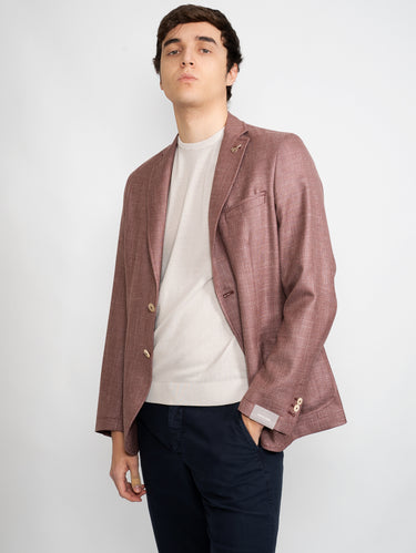 Slim-Fit Jacke Micro Armatur Bordeaux
