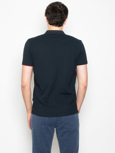 Elastisches Polo in Blau
