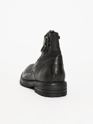 Vintage Buckle Boots Black