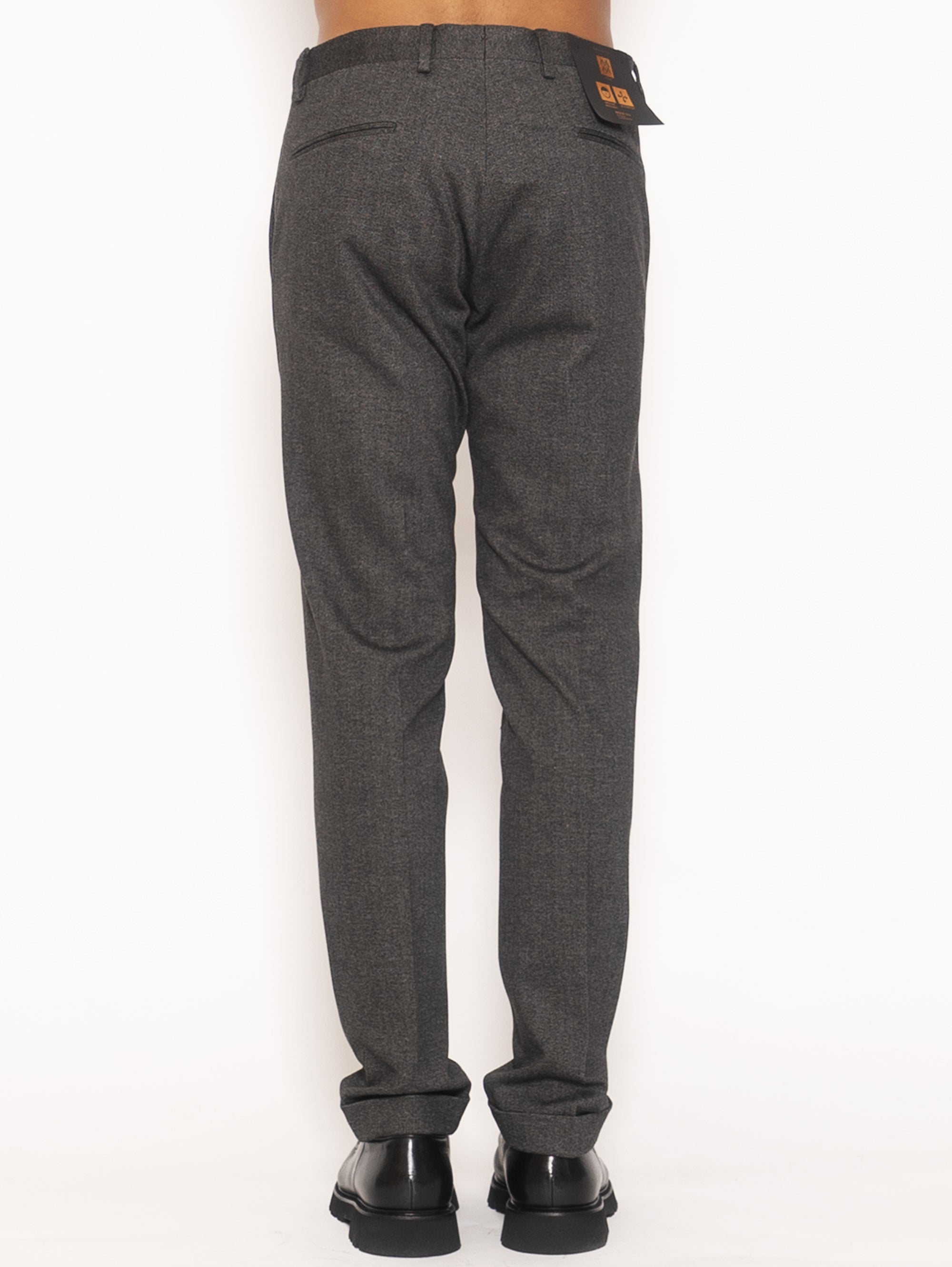 Chevron Jersey Trousers - Gray