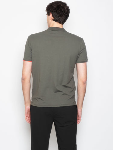 Polo Elasticizzata Verde Militare