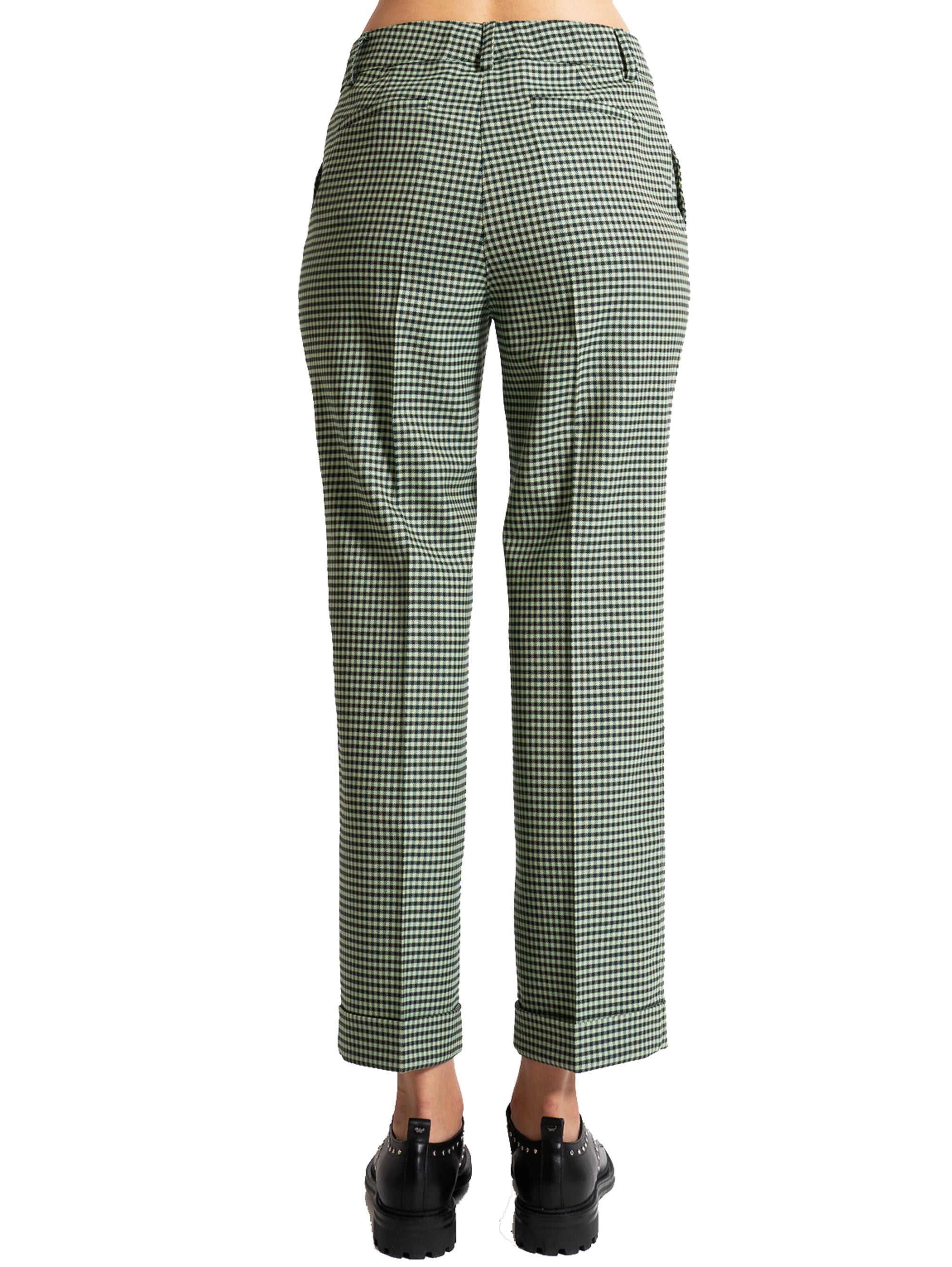 Green Houndstooth Trousers