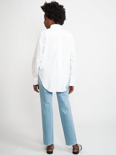Camicia con Spacco Posteriore Bianco