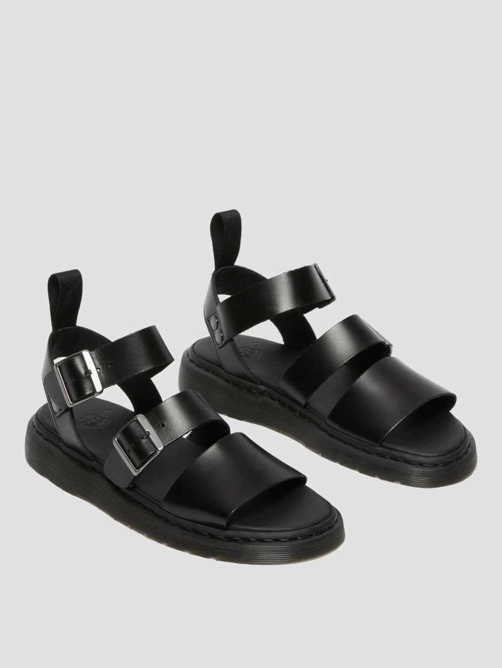 Sandals with Buckles Black