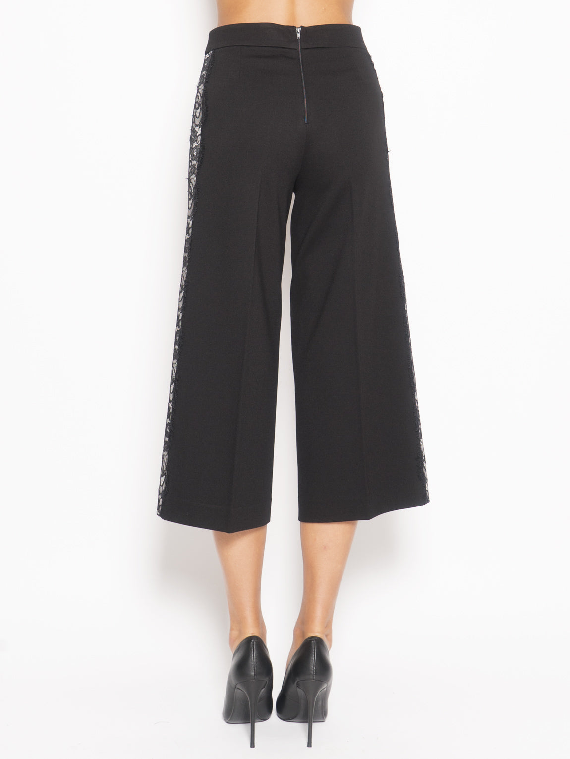 Pants with black lace