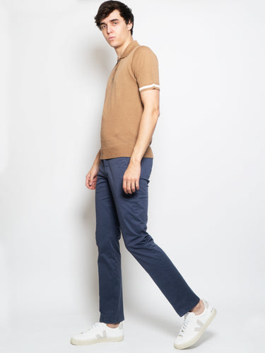 Chino Broek van Katoen Blauw
