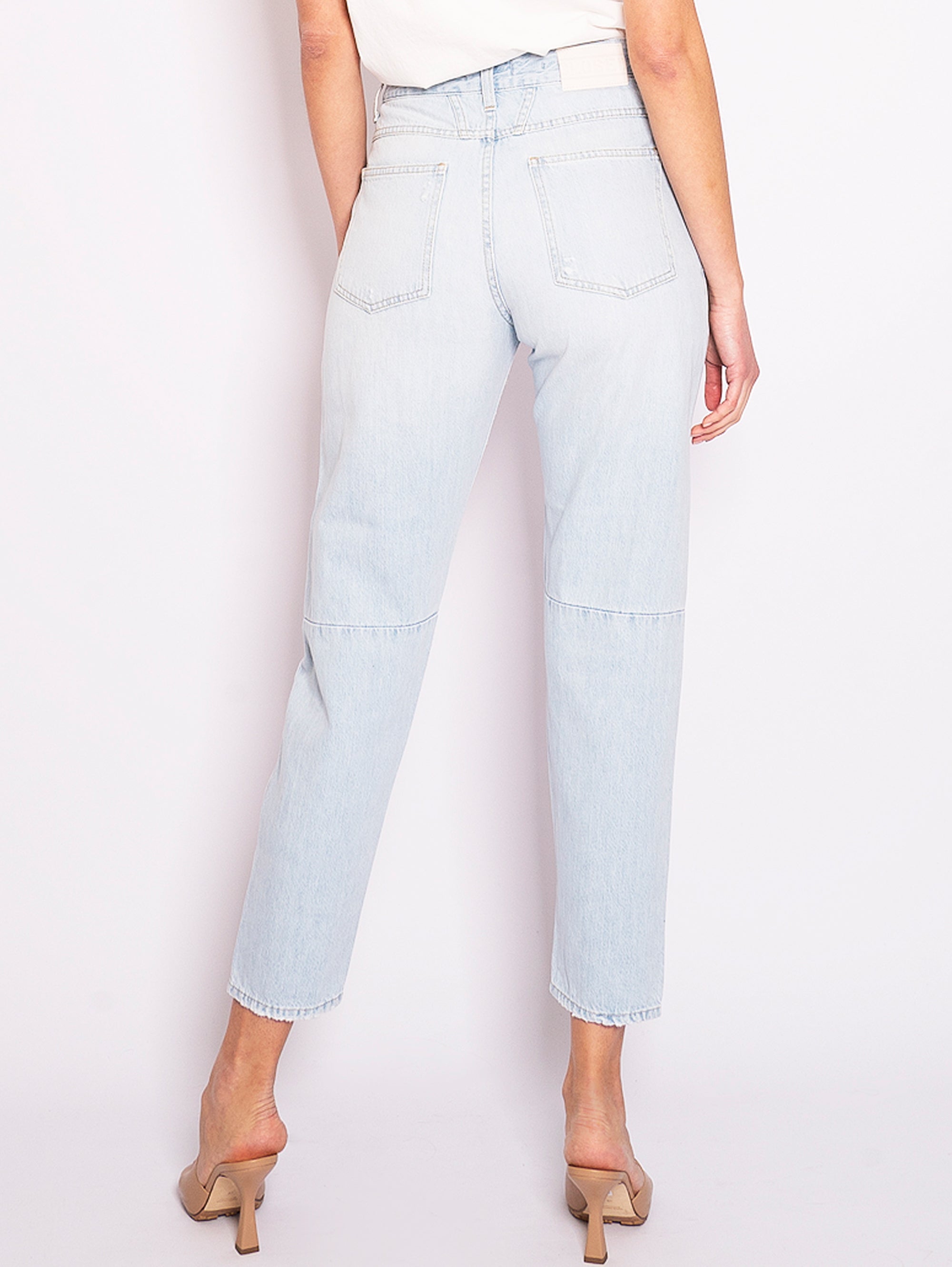 Jeans Relaxed Fit con Strappi Hellblau