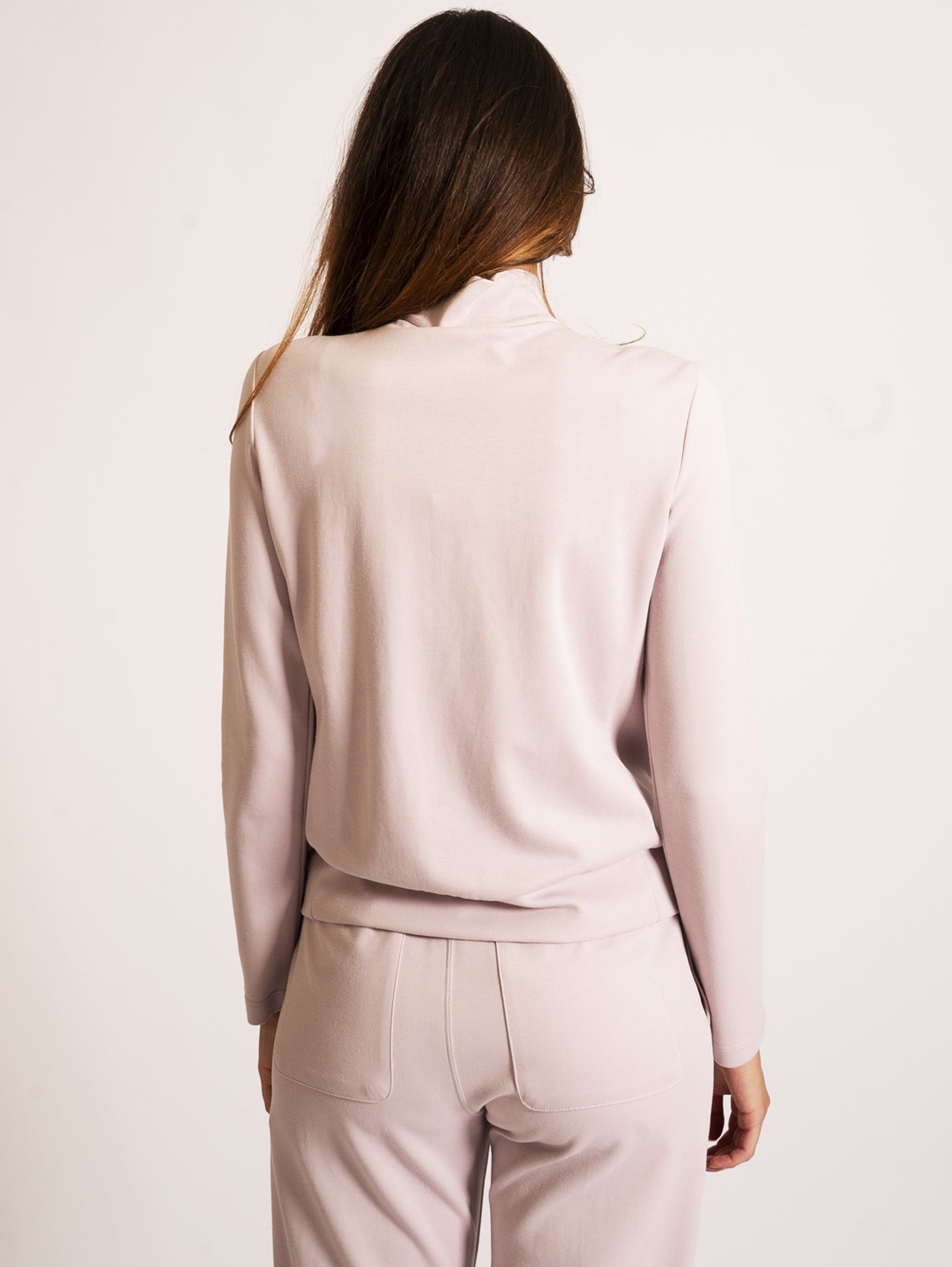 Lilac Cotton Fleece Jacket