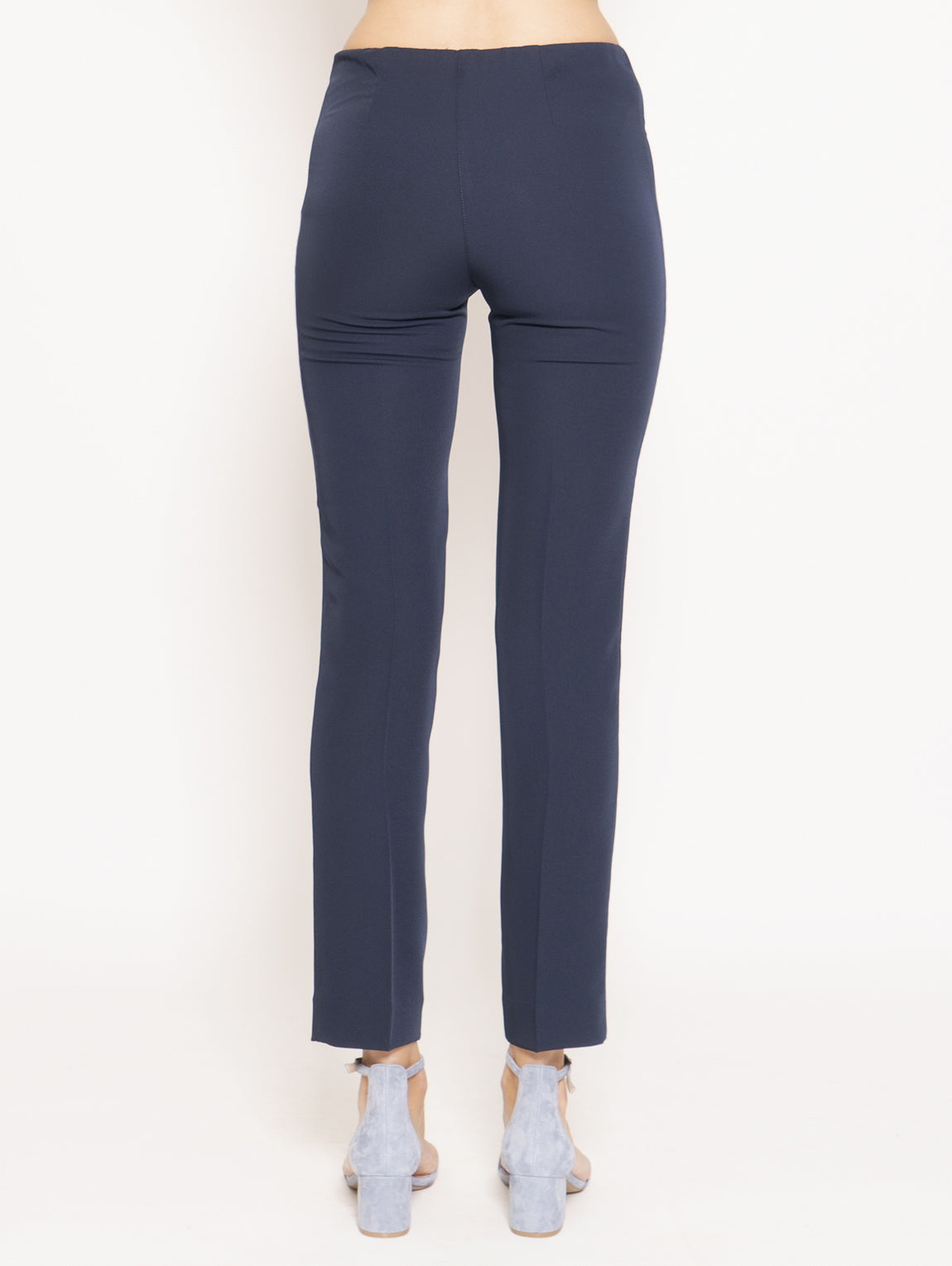 Pantalone con Elastico in Vita Plik  Blu