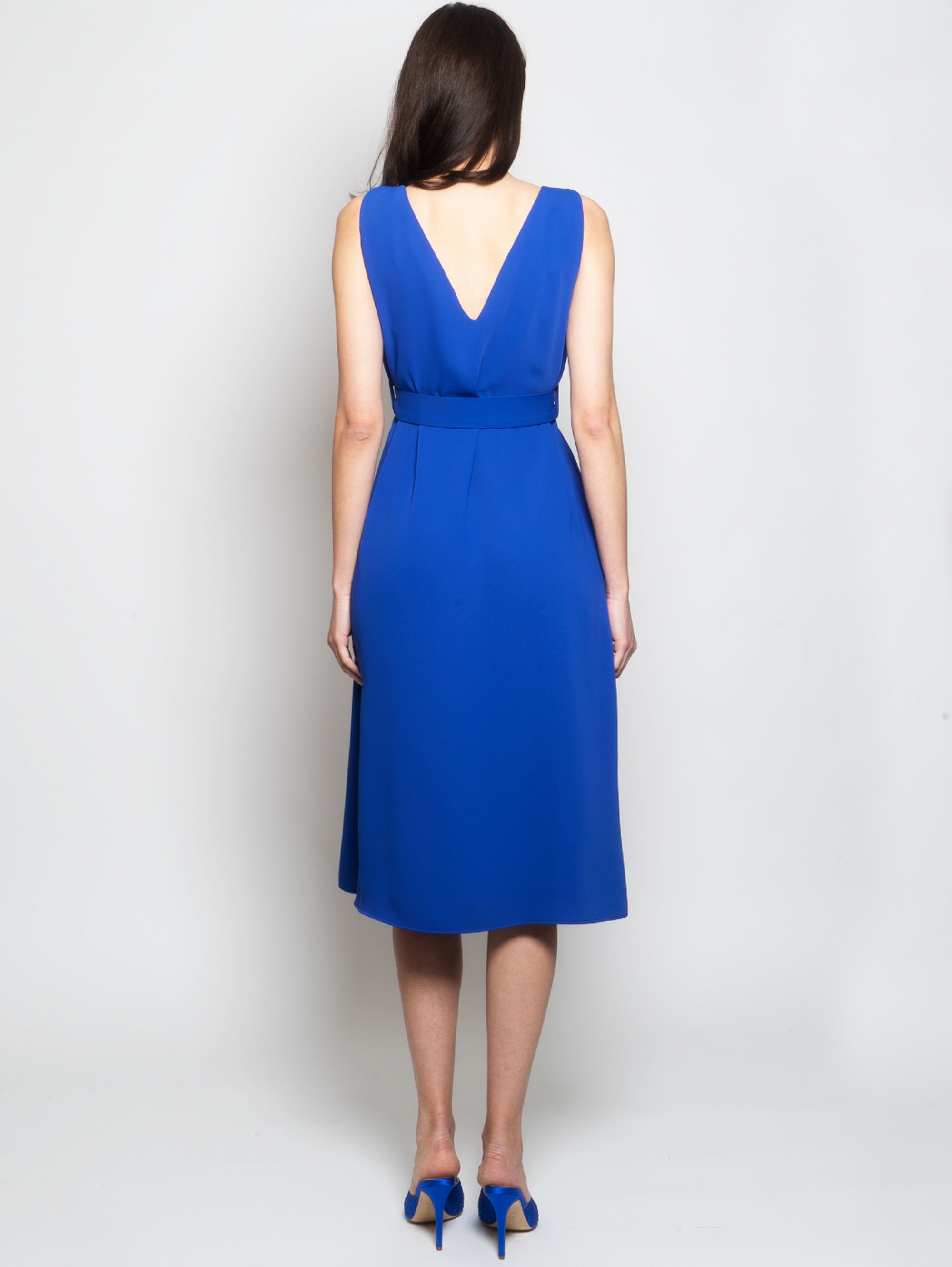 Bluette V-Neck Midi Dress
