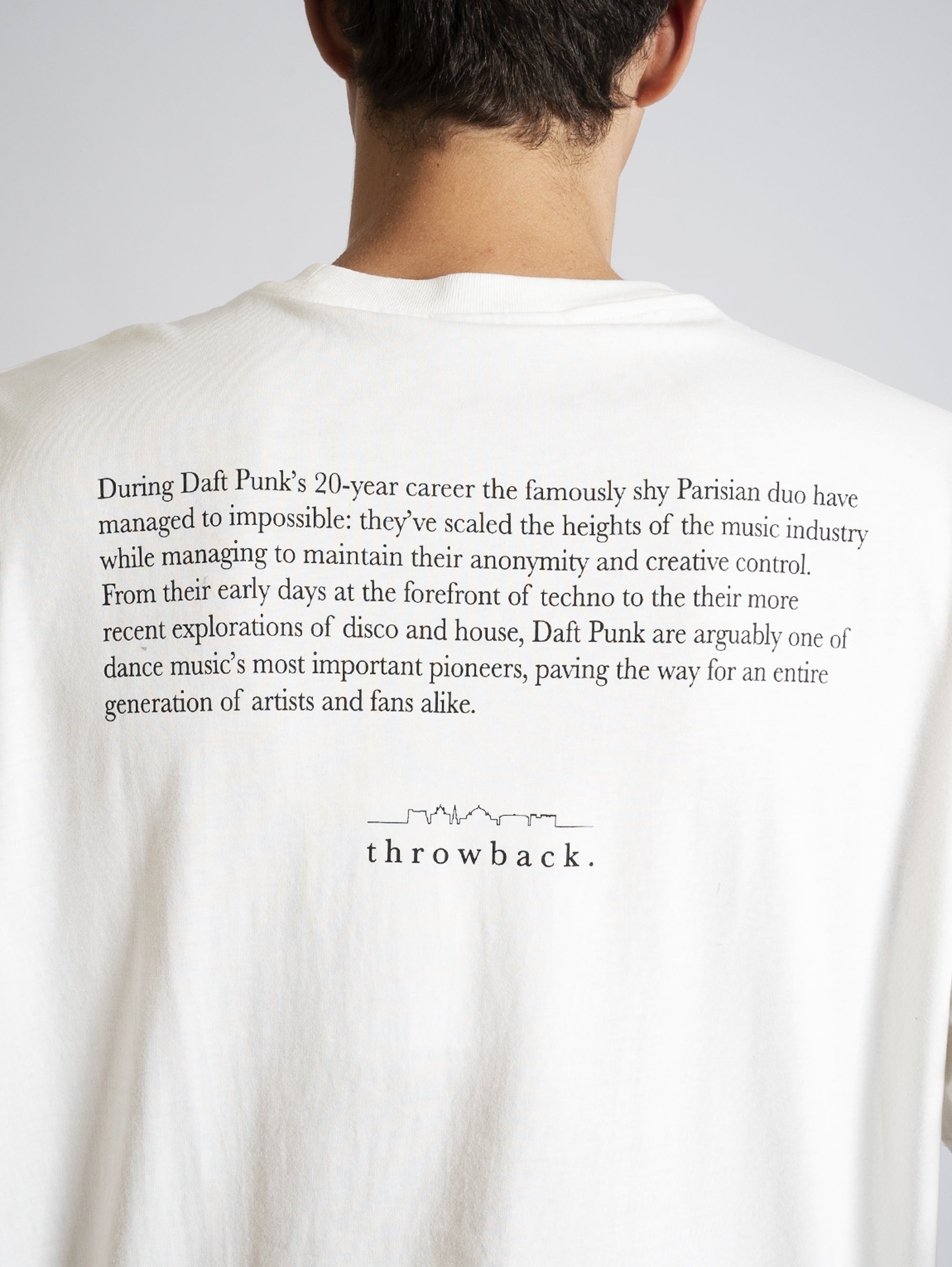 Daft Print T-Shirt Weiß
