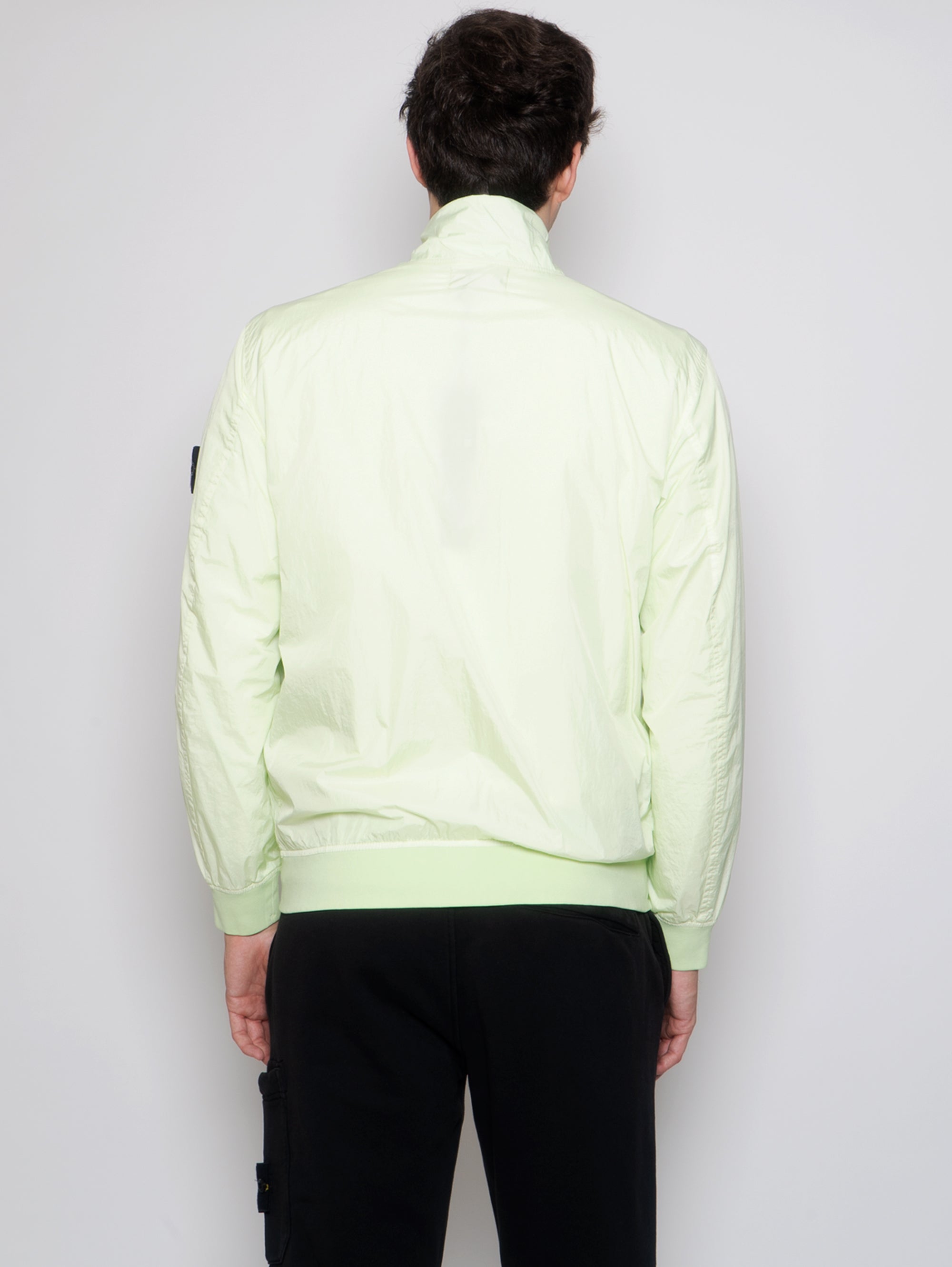 Jacke aus grünem Nylon-Reps