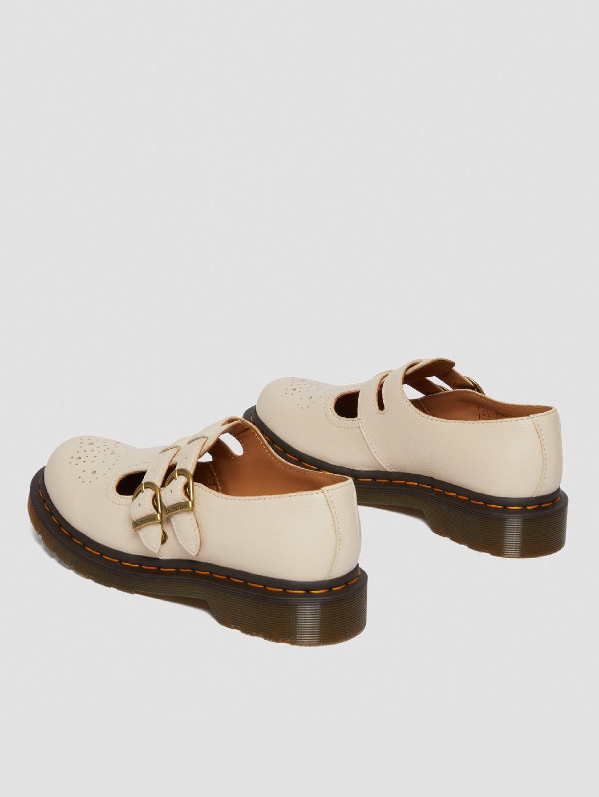 Mary Jane Schuhe aus beigem Virginia-Leder