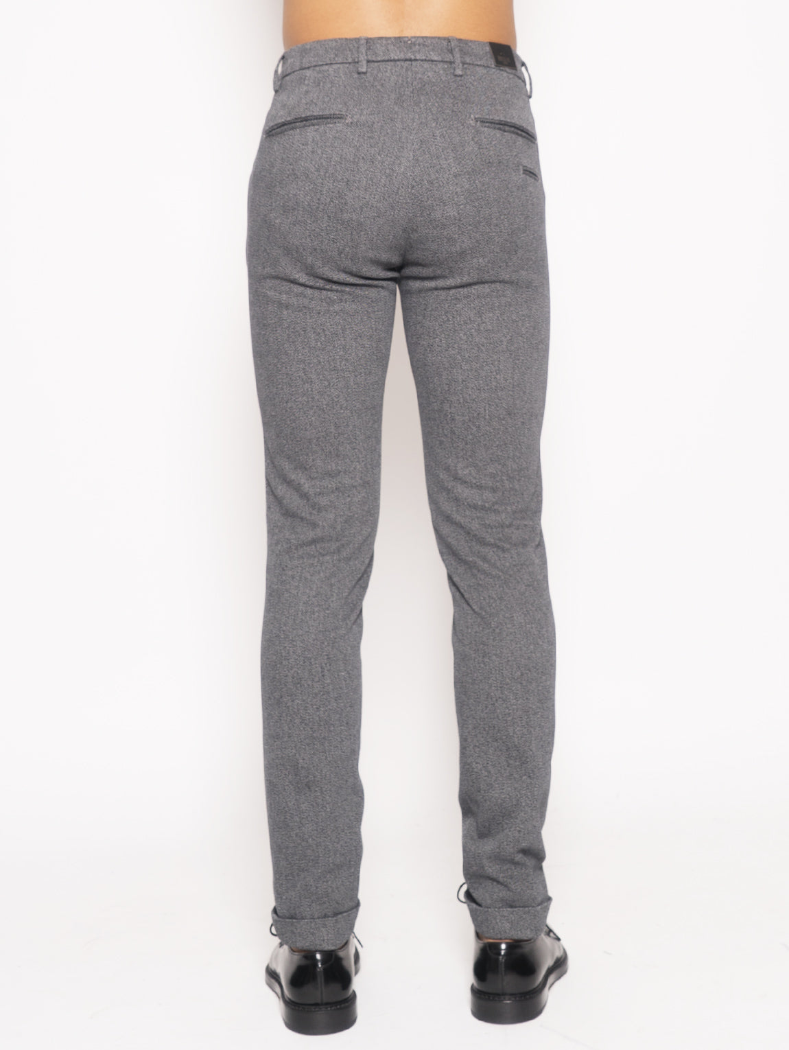 Gray cotton cordon trousers