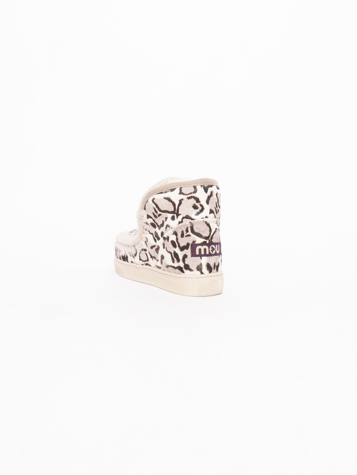 Stivaletto con Stampe Leopardate Beige