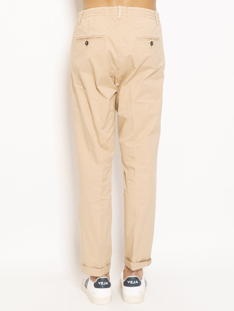 Chino con Coulisse Beige