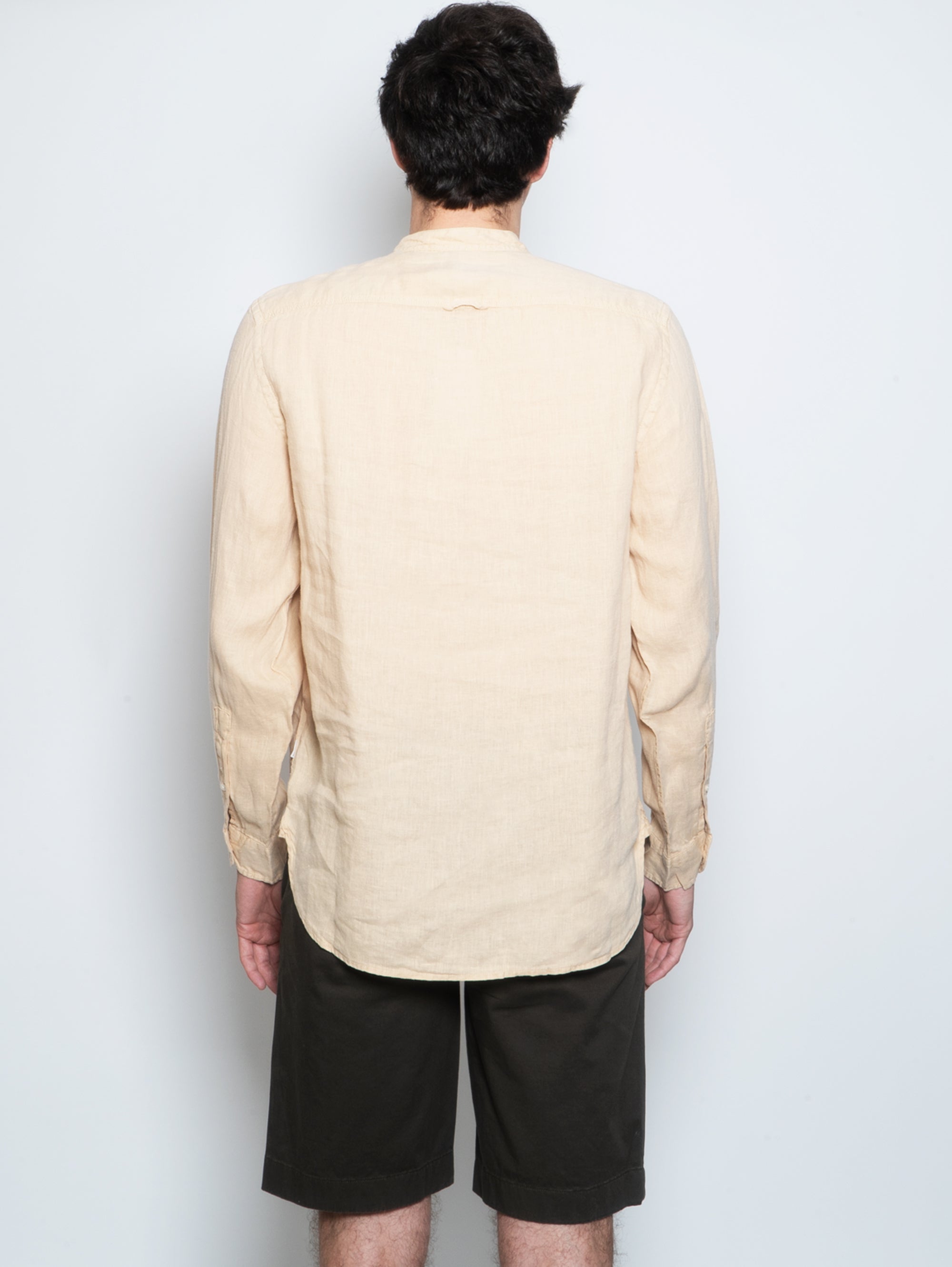 Korean Shirt in Beige Linen