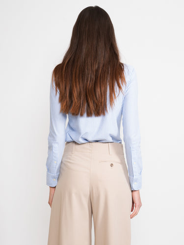 Camicia Knit Oxford Bianco/Blu