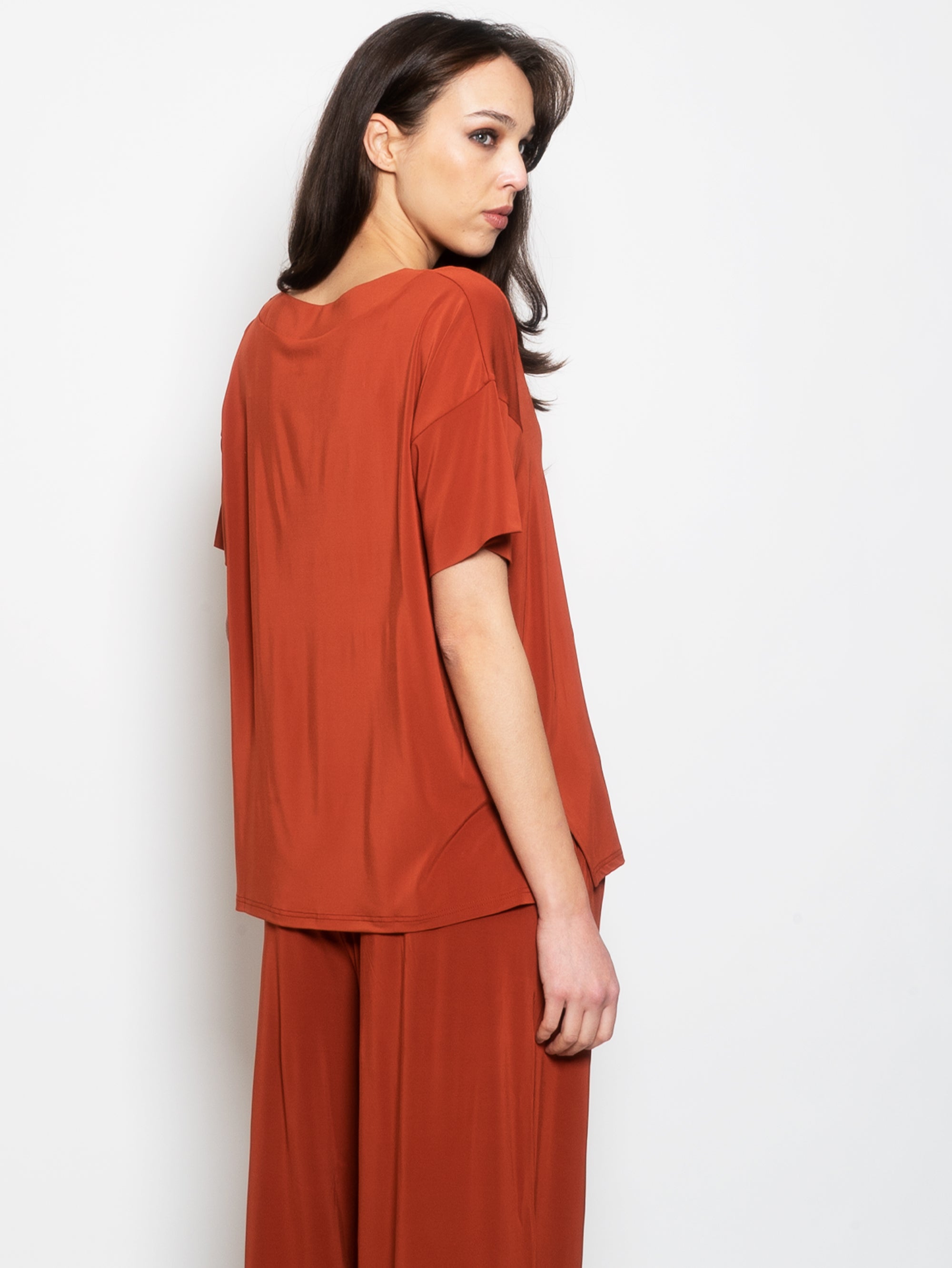 Tunic with V-neck Crock